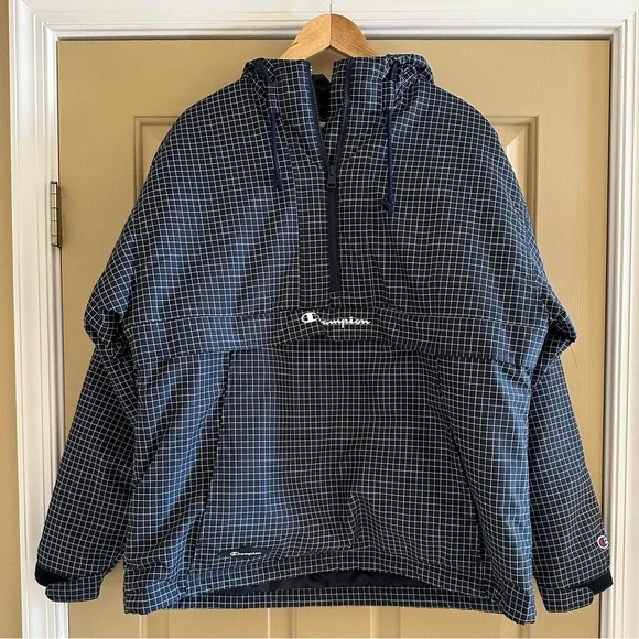 Champion MEN’s Puffer Anorak Quarter Zip Pullover (Size L) - Picture 1 of 14